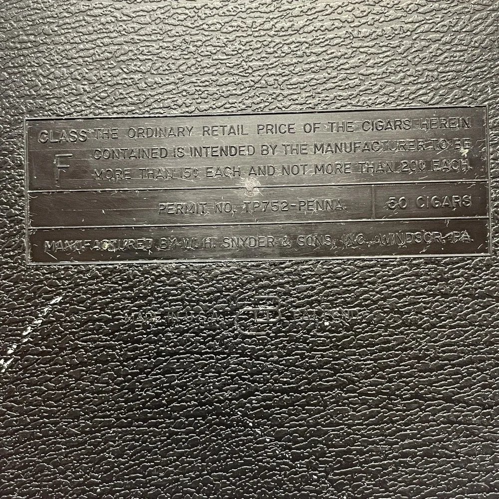 Vintage Tobacco Mark‎ IV Magnates Eagle Plastic Cigar Empty Box